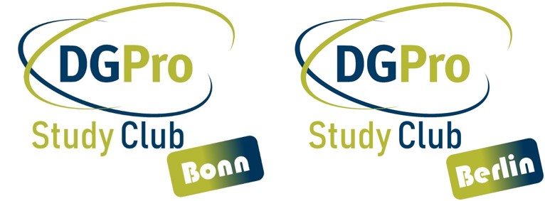 Logos DGPro Study Club Bonn und DGPro Study Club Berlin