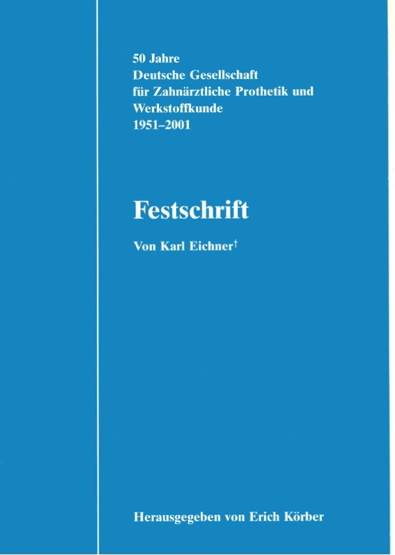 Titelblatt der Festschrift zum 50-jährigen Bestehen der DGZPW