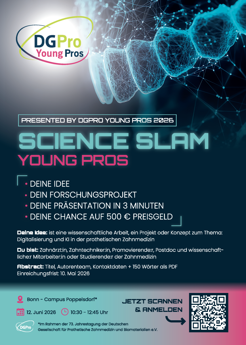 Flyer DGPro Science Slam 2026