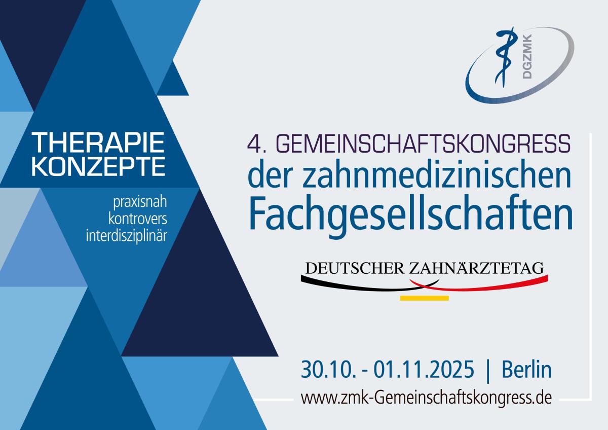 Key Visual des Gemeinschaftskongresses der zahnmedizinischen Fachgesellschaften 2025